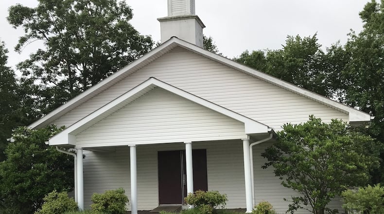 Poplar Springs United Methodist Church, which is right off I-75 about 60 miles north of downtown Atlanta, will hold its last service this Sunday. SHELIA POOLE / SPOOLE@AJC.COM