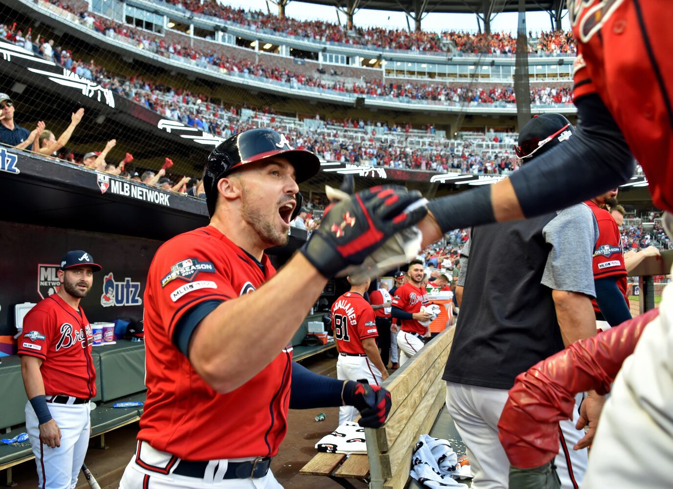 Photos: Braves bounce back, shut out Cardinals in Game 2 of playoffs