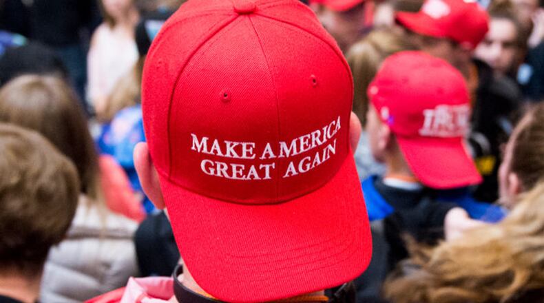 "Make America Great Again" hat. (Photo By Bill Clark/CQ Roll Call / Getty Images)