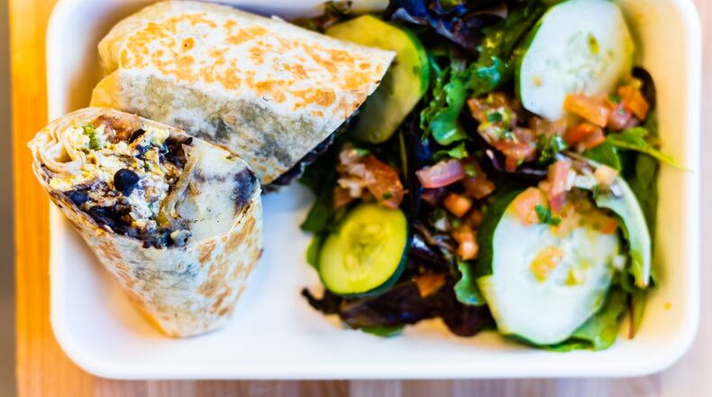 The key to the Breakfast Burrito a la Mexicana at Loteria Grill is the light, fluffy potatoes, called papas con rajas.