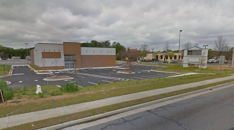 Lilburn has extended an alcohol license window for a package store planned for this location on Pleasant Hill Road. The Branded Barrel is facing litigation from an adjacent property owner. Google Maps