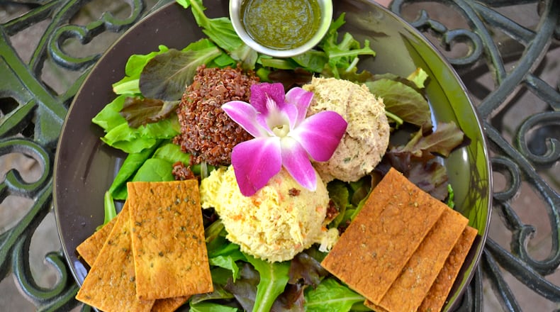 Plum Cafe's tres salad plate