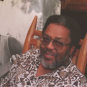 Worth Long, a folklorist, civil rights activist and noted musicologist, photographed at his home in Atlanta in 1994. (Johnny Crawford/AJC)