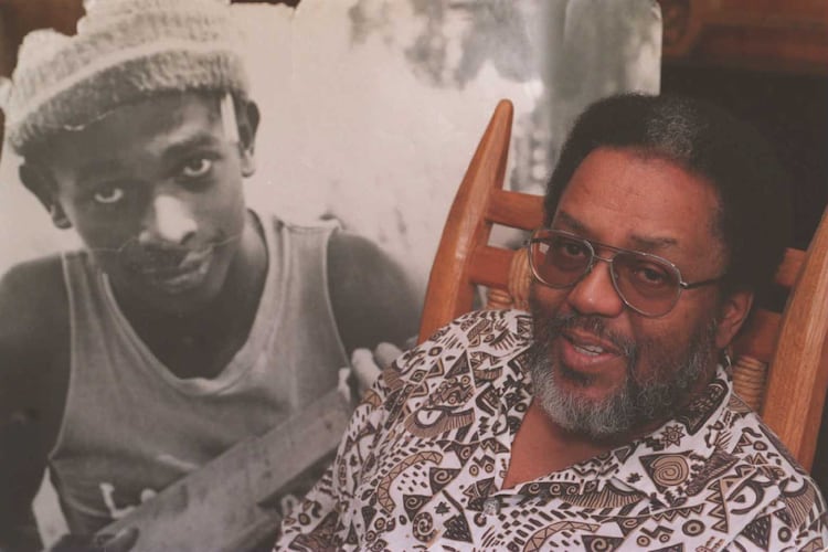 Worth Long, a folklorist, civil rights activist and noted musicologist, photographed at his home in Atlanta in 1994. (Johnny Crawford/AJC)