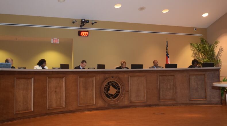 The most recent Henry County Board of Commissioners meeting.