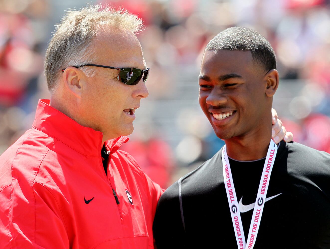 Scenes from the big scrimmage