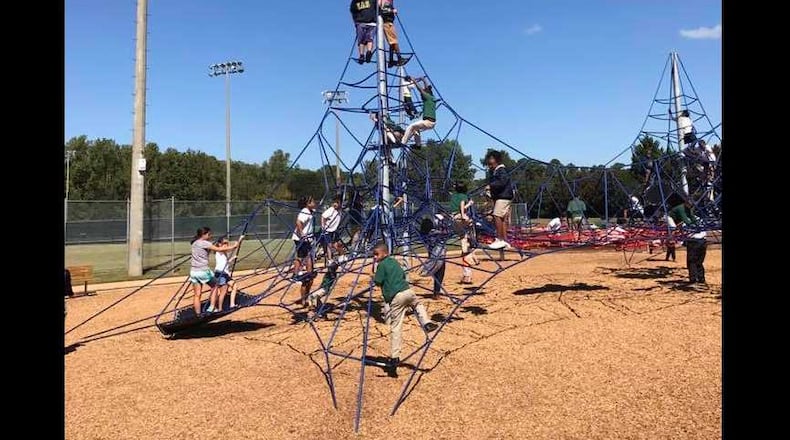 The Spacenet playground at Smyrna's Chuck Camp Park cost $172,000, said city spokeswoman Jennifer Bennett.