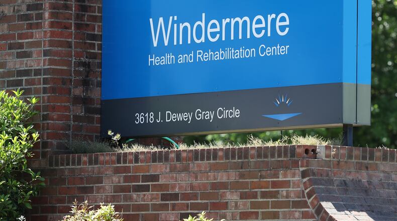 Windermere Health and Rehabilitation Center in Augusta, where 76 residents and 42 staff members have tested positive for COVID-19 and 11 infected residents have died, has drawn scrutiny from a U.S. congressional panel probing the coronavirus crisis in long-term care facilities. Curtis Compton ccompton@ajc.com