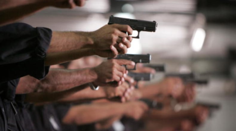 A picture here of a weapons training class. An armed robbery at a convenience store in Brazil went horribly wrong for the thief when it turned out almost all the customers were armed.