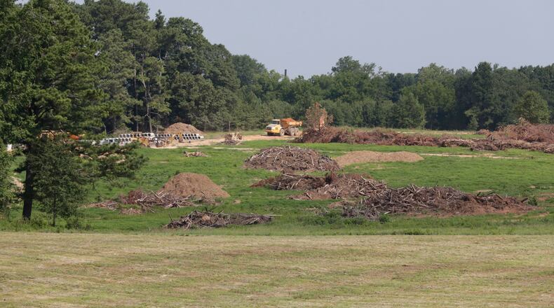 A canopy of trees, preserved as part of Fayetteville's 234-acre mixed-use Pinewood Forest development, could be used to build 30 to 50 "treehouses."