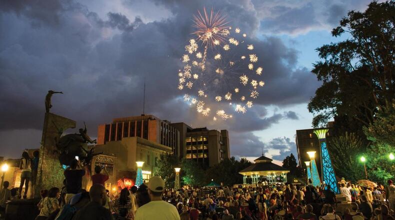 Some years, the King family has watched the fireworks show in downtown Decatur. CONTRIBUTED BY DECATUR VISITORS CENTER
