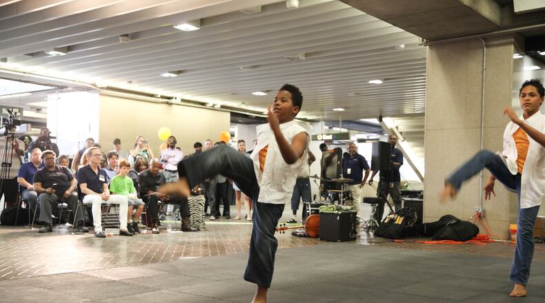 A new arts-focused MARTA program launched with an event at Five Points station.