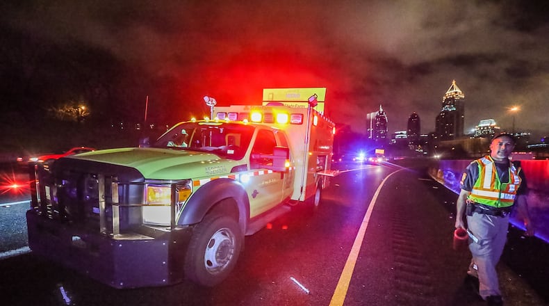 The driver of this HERO truck was injured in 2015 when he was hit by a vehicle on I-75 in Atlanta. Commissioner Russell McMurry said that GDOT hopes to restore the HERO program to its original coverage by the end of 2024. JOHN SPINK/AJC FILE