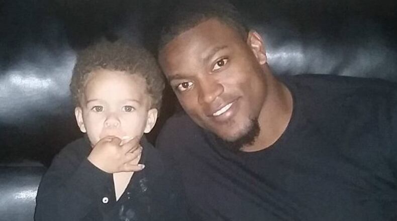 Former University of Georgia football player Danny Ware and his son, 3-year-old Danny Josiah. (Family photo)