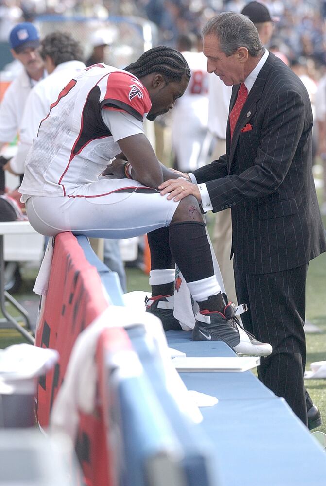With Michael Vick