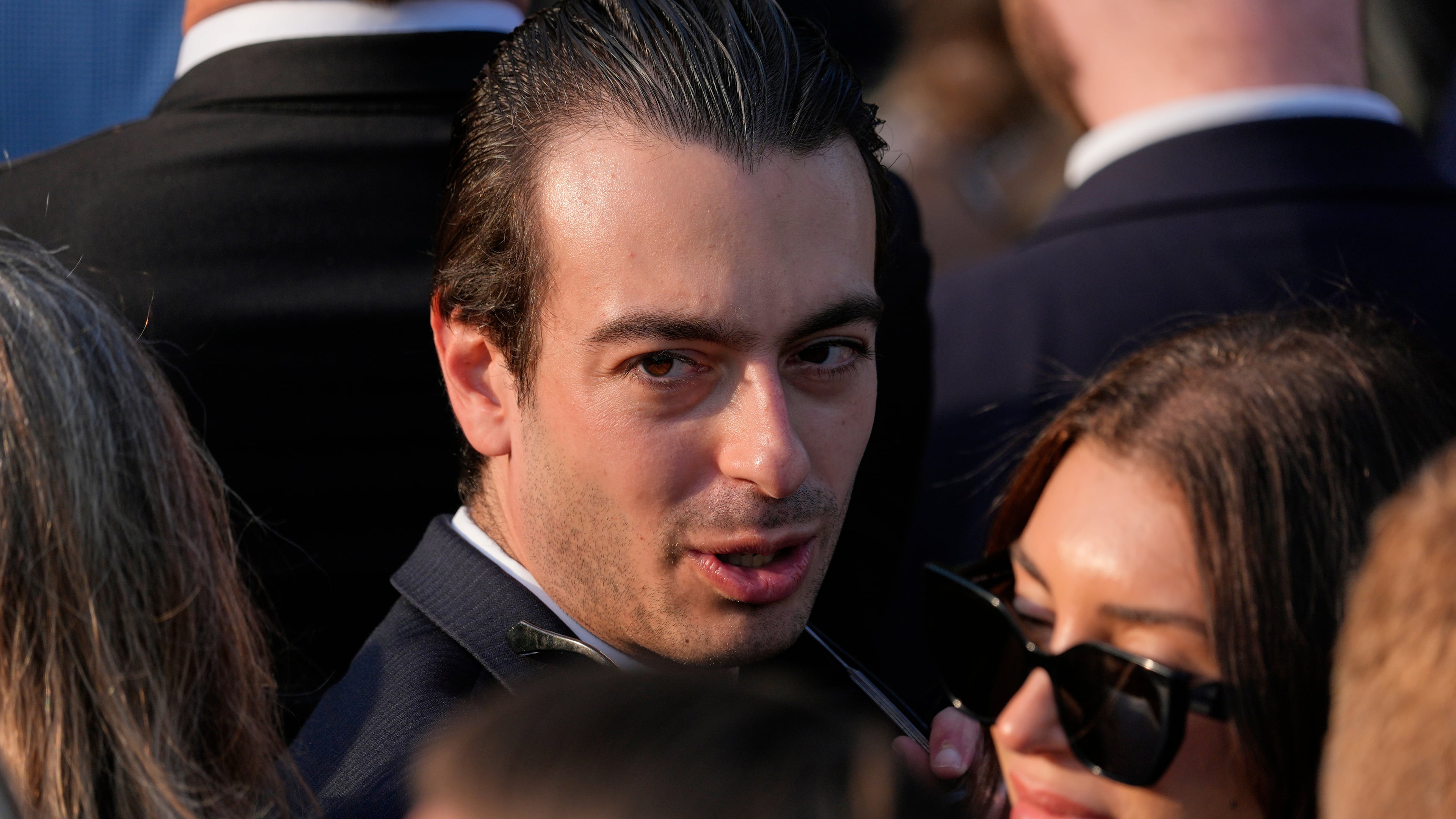 FILE - Paul Ingrassia arrives before Trump speaks during a summer soiree on the South Lawn of the White House, June 4, 2025, in Washington. (AP Photo/Alex Brandon, File)