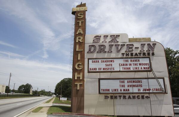 The Starlight drive-in, shown in 2012, has a mix of modern features, such as digital projection, and yesteryear charm. 