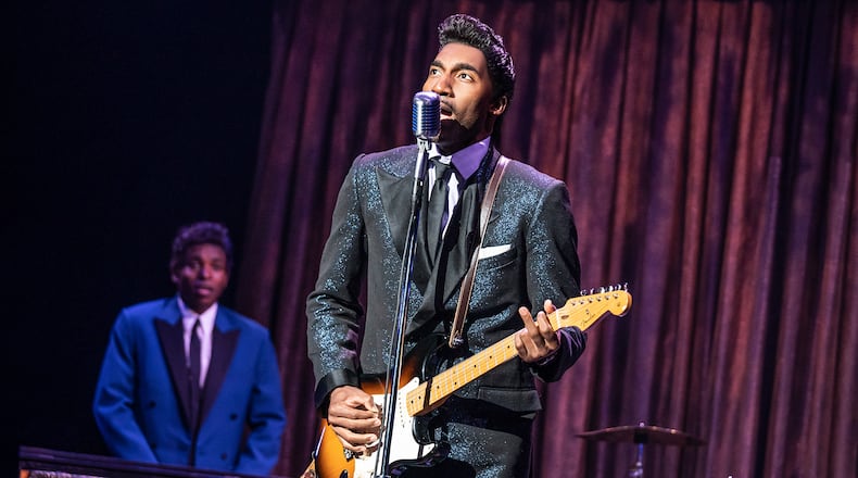 Garrett Turner plays Tina Turner’s husband Ike in the Broadway in Atlanta touring production of “Tina.” 
(Courtesy of Matthew Murphy and Evan Zimmerman for MurphyMade)