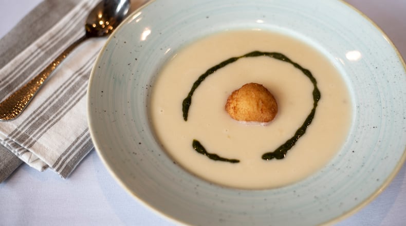 Corner Cafe’s Potato Leek Soup. (Courtesy of Buckhead Life Restaurant Group)