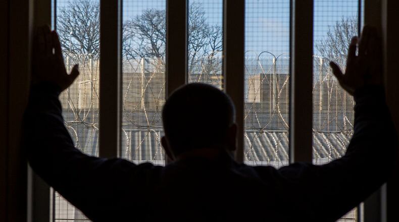 Prison cell.