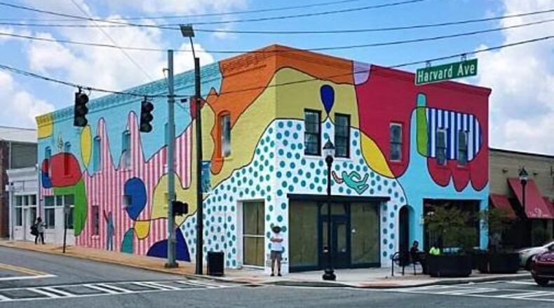 Artist Yoyo Ferrero completed the first mural as part of the #LiftCollegePark initiative.