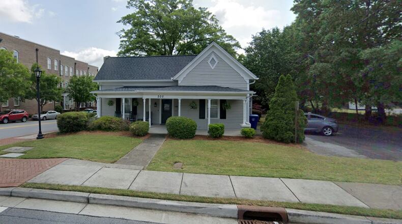 Lawrenceville is acquiring 205 Culver St., part of the city's connection between the Gwinnett Justice and Administration Center to the Lawrenceville Lawn. GOOGLE MAPS