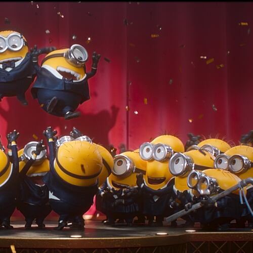 This image released by Universal Pictures shows a scene from Illumination's "Minions & Monsters." (Universal Pictures via AP)