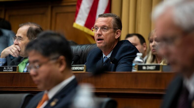 U.S. Rep. Doug Collins, R-Gainesville, ranking member of the House Judiciary Committee, speaks during a hearing on July 12, 2019. (Anna Moneymaker/The New York Times)
