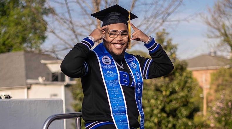 Theodore Robinson will graduate from Clark Atlanta University on Saturday, May 18, with a psychology degree. At the end of the month, he starts a graduate program at Agnes Scott.