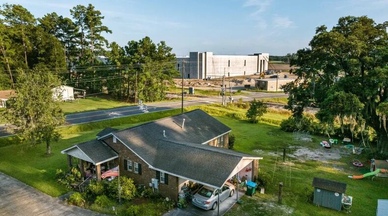 Warehouses in Bloomingdale, GA are being constructed in close proximity to residential neighborhoods. (Photo Courtesy of Justin Taylor/The Current GA)