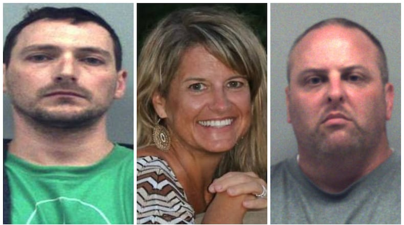 Now-former Gwinnett County teachers Michael Appelbaum, Julee Impara and James Buckland. (Credit: Gwinnett County Sheriff’s Office)