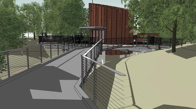 A sketch of the sensory treehouse that Gwinnett County officials will spend $4.1 million to build for people with disabilities to experience what it's like being in a canopy of trees. (Courtesy Gwinnett County)