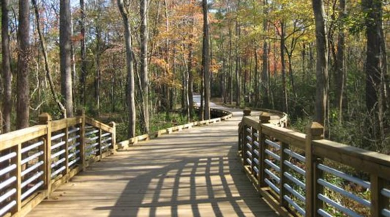 Lilburn will hold an official ribbon cutting at 6 p.m. Oct. 8 for the opening of the 958-foot concrete boardwalk on the Camp Creek Greenway Trail. Courtesy City of Lilburn