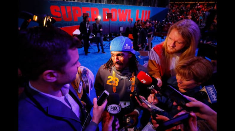 Nickell Robey-Coleman on Opening Night at the Super Bowl.