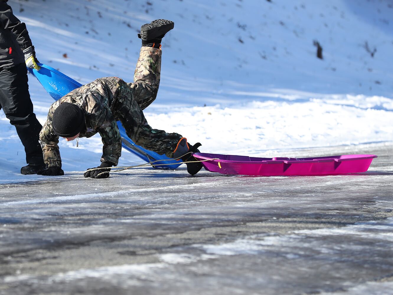 Snow, ice make for wintry weekend in metro Atlanta