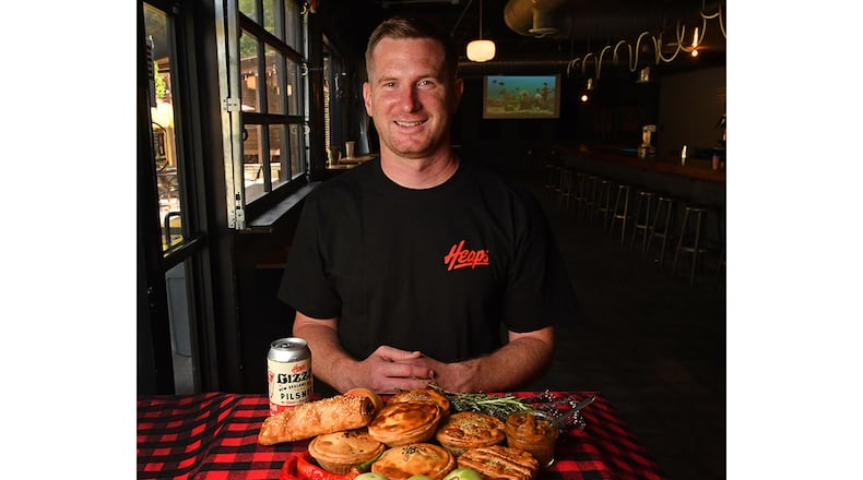 Jake Harvey, owner of Heaps in Atlanta, shares recipes with The Atlanta Journal-Constitution for two traditional New Zealand meat pies: Lamb and Vegetable and Beef and Cheddar. His company specializes in New Zealand sausage rolls and a variety of meat pies as well as vegetarian and vegan pies. (Styling by Jake Harvey / Chris Hunt for the AJC)