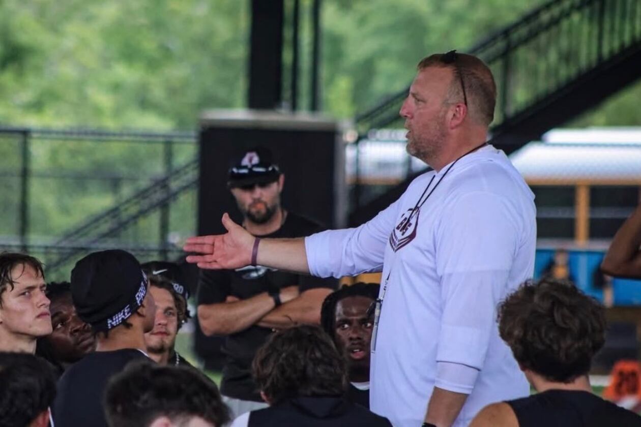Shane Lasseter is in his sixth season as head football coach at Heard County, the No. 1-ranked team in Class 2A entering the 2026 season. Lasseter has spent his entire coaching career, spanning 23 seasons, at his alma mater. (Courtesy of Brooke Cabe)