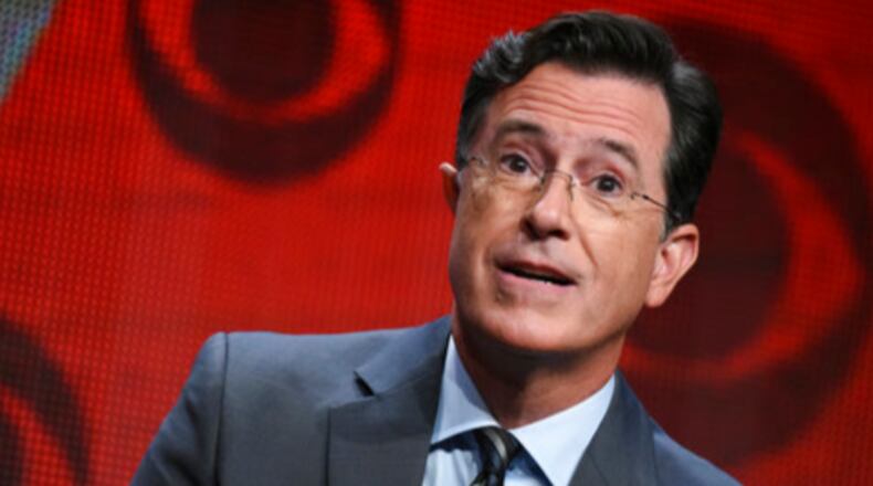 'Late Show’ host Stephen Colbert, seen here in a 2015 photo, responded to a social media backlash over a crude remark about President Donald Trump and Russian President Vladimir Putin during Monday night’s show. ‘I would do it again.’