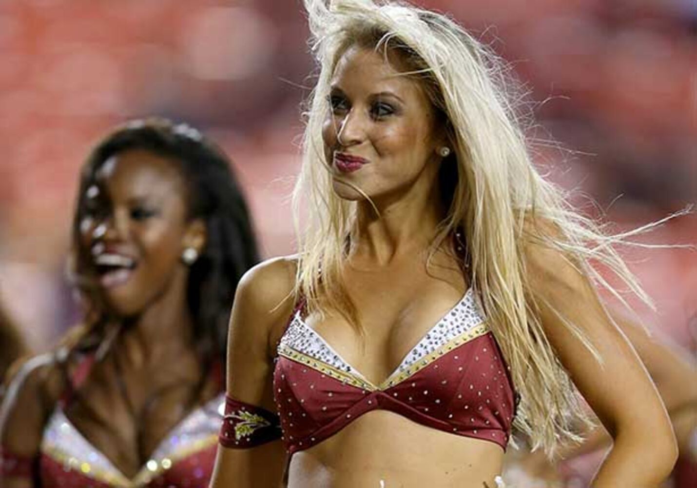 NFL cheerleaders in the preseason