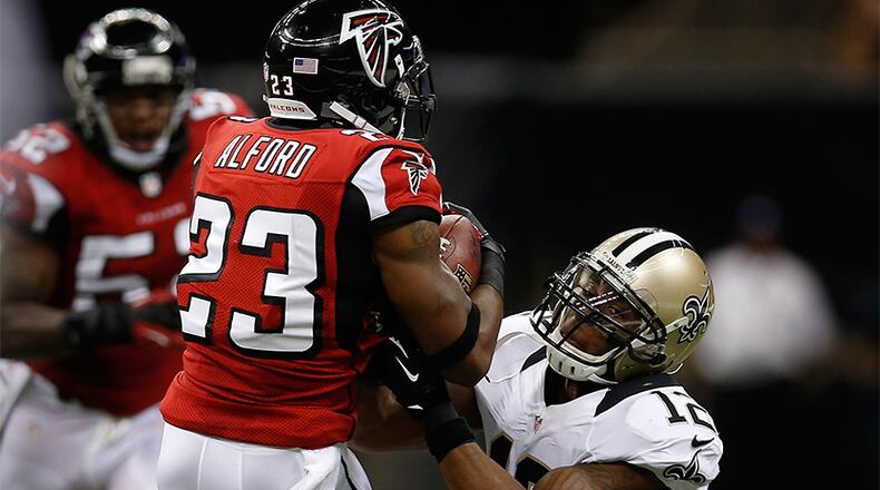Robert Alford (23) was a Falcons second-round draft pick in 2013.