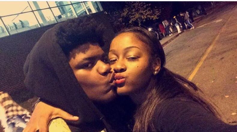 Marquez Montgomery and his girlfriend, who said she was Facetiming with him when he was shot in the head Monday night. (Credit: Channel 2 Action News)