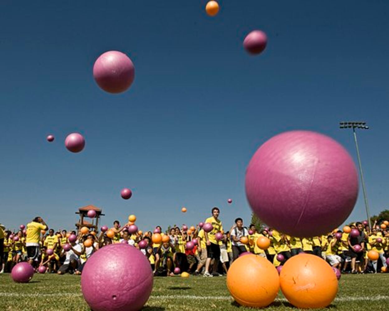 World's largest dodgeball game