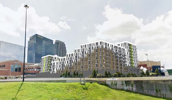 Apartment developer AMLI Residential plans a new rental project over retail space at Atlantic Station.