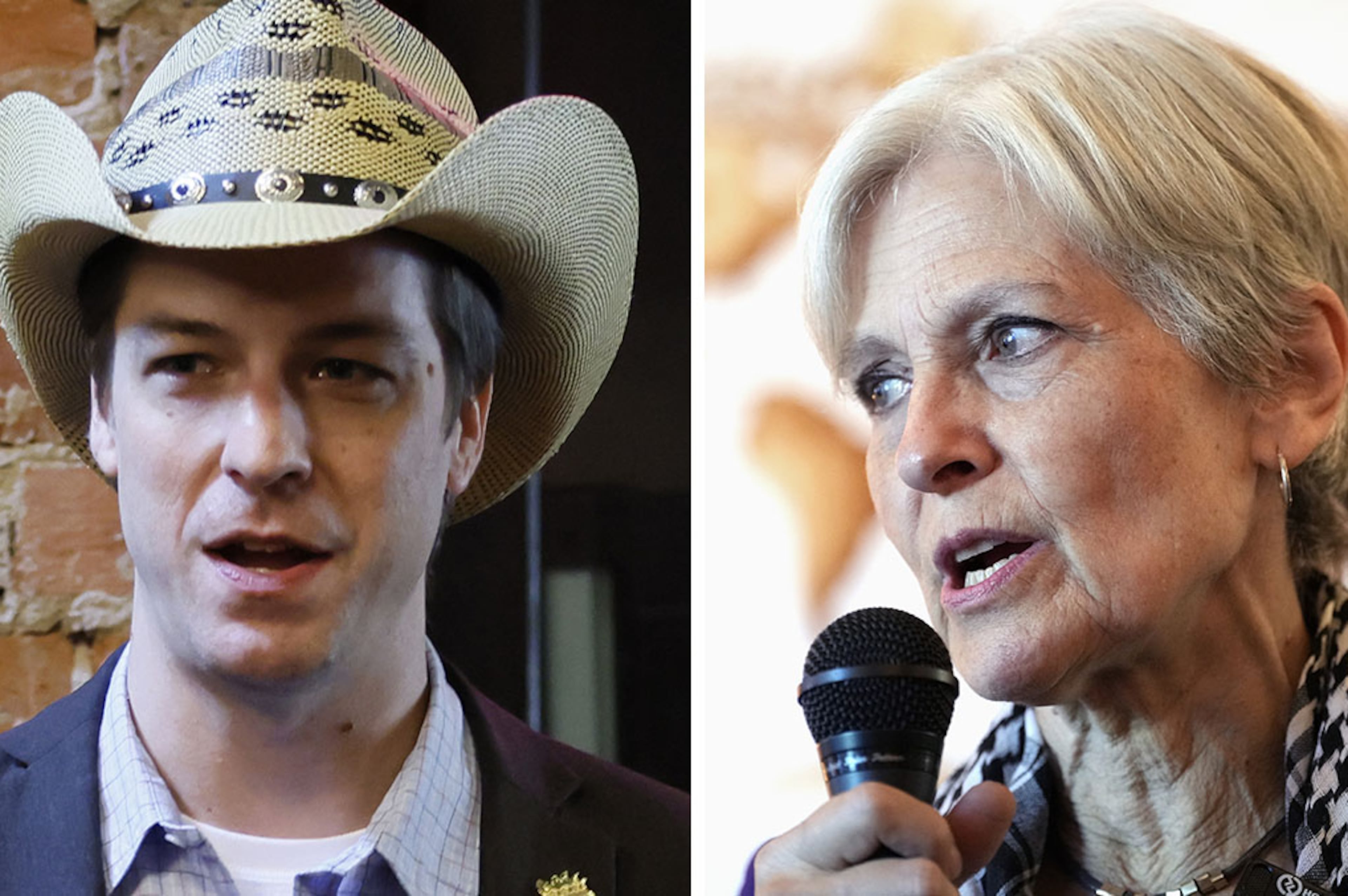 Chase Oliver and Jill Stein