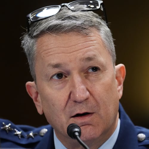 FILE - Chairman of the Joint Chiefs of Staff Gen. Dan Caine testifies at a Senate Appropriations Committee hearing, July 21, 2026, on Capitol Hill in Washington. (AP Photo/Jacquelyn Martin, file)