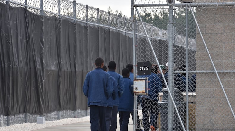 There were 661 detainees being held in the Folkston ICE Processing Center one day in February. HYOSUB SHIN / HSHIN@AJC.COM