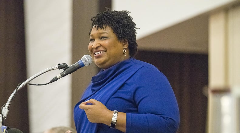Stacey Abrams  is considering a run for the U.S. Senate, a potential rematch against Gov. Brian Kemp or a bid for the White House. (ALYSSA POINTER/ALYSSA.POINTER@AJC.COM)