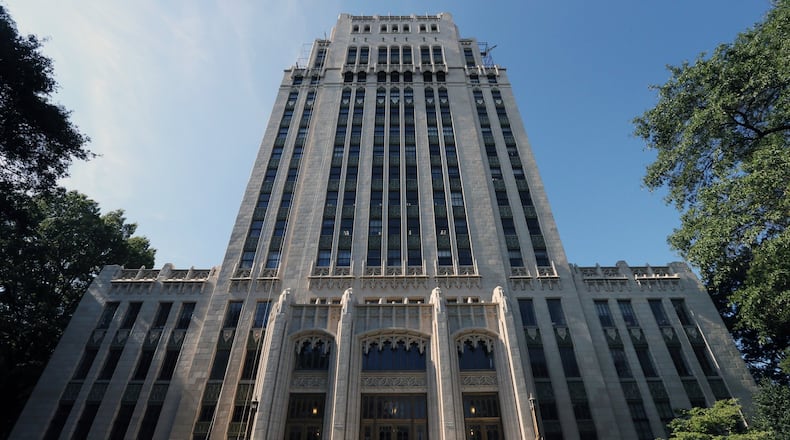September 20, 2016 - Atlanta - Atlanta City Hall, the old city hall tower. Downtown Atlanta, Fulton County, Georgia. BOB ANDRES /BANDRES@AJC.COM