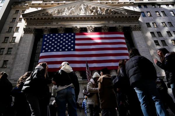 FILE - The New York Stock Exchange is seen in New York, Wednesday, Feb. 26, 2025. (AP Photo/Seth Wenig, File)