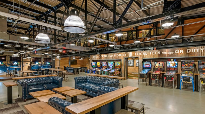 The interior of a location of Pins Mechanical Company, set to open in Atlanta in 2023. / Courtesy of Pins Mechanical Company